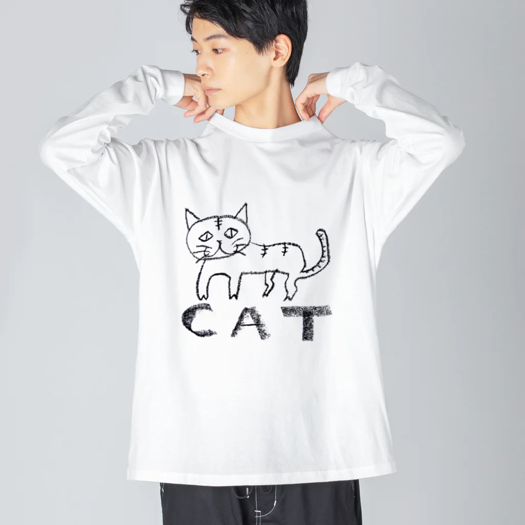 ■natsume shop■の■nyanderful nya-rld■ ビッグシルエットロングスリーブTシャツ