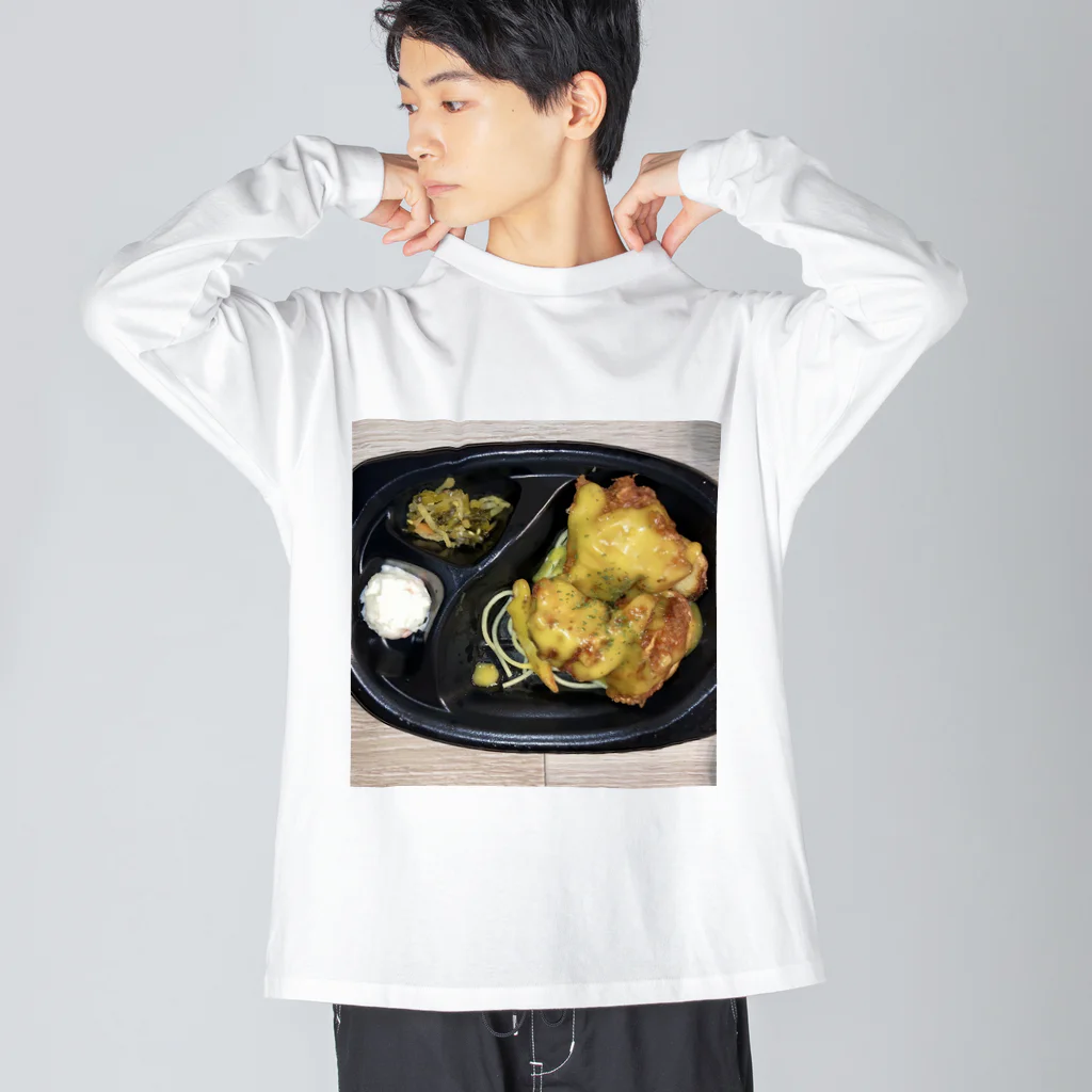 ミンミン商店の夜ご飯 ビッグシルエットロングスリーブTシャツ