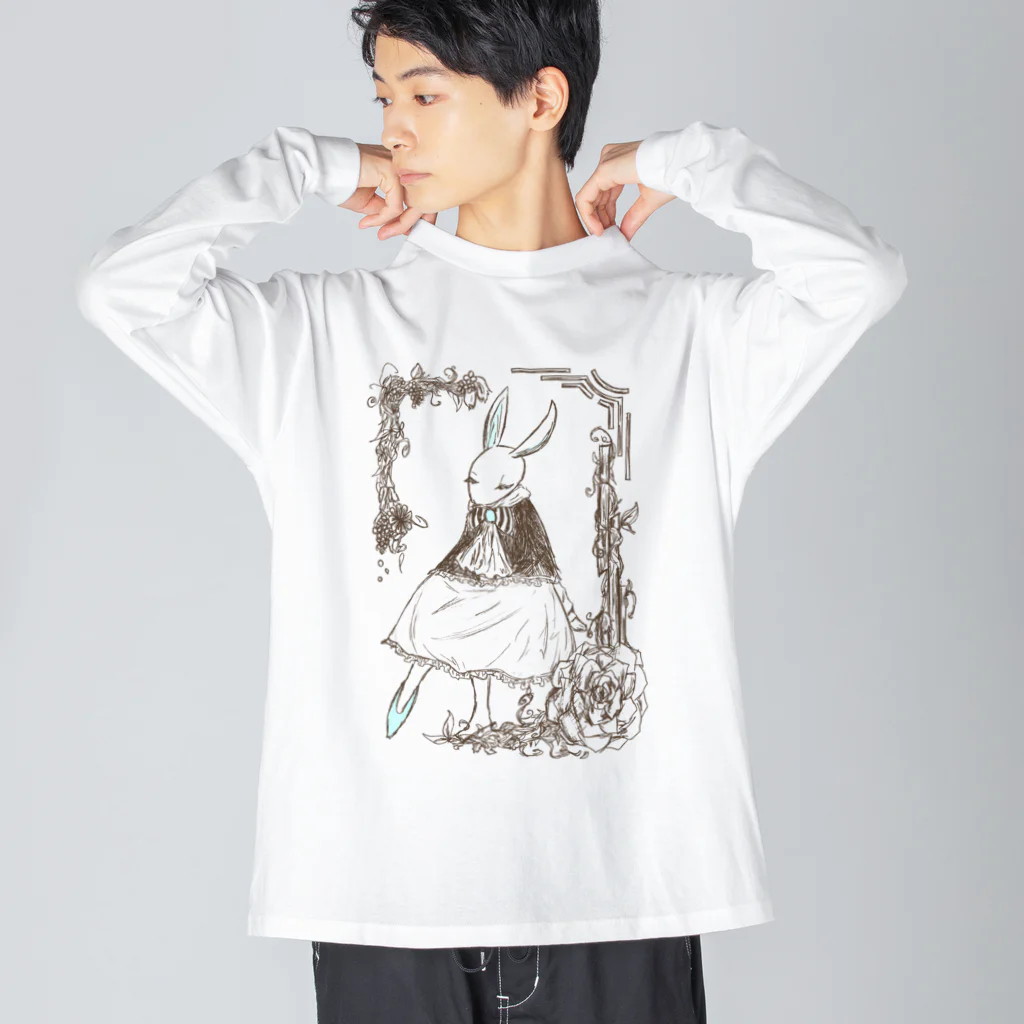 日向のレジャーシート。のドウワウサギ、シンデレラ。 Big Long Sleeve T-Shirt