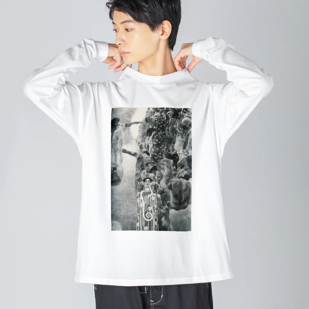 art-standard（アートスタンダード）のグスタフ・クリムト（Gustav Klimt） / 『医学』（1899年 - 1907年） Big Long Sleeve T-Shirt