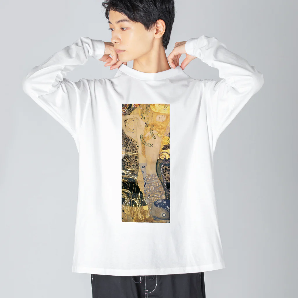 art-standard（アートスタンダード）のグスタフ・クリムト（Gustav Klimt） / 『水蛇I』（1904年 - 1907年） Big Long Sleeve T-Shirt