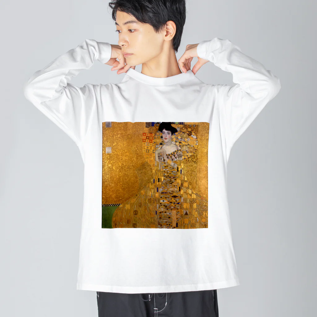 art-standard（アートスタンダード）のグスタフ・クリムト（Gustav Klimt） / 『アデーレ・ブロッホ＝バウアーの肖像 I』（1907年） ビッグシルエットロングスリーブTシャツ