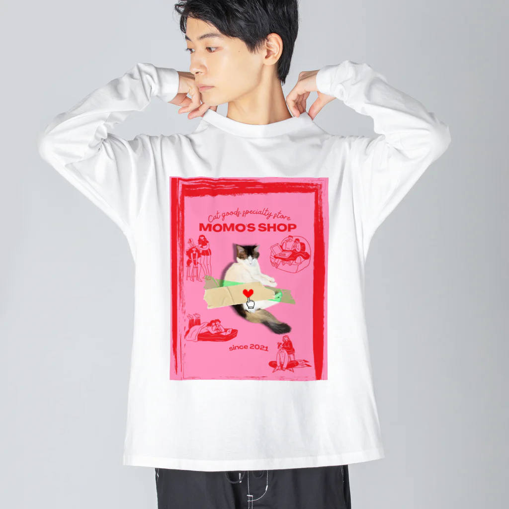 𝙈𝙊𝙈𝙊'𝙨 𝙎𝙝𝙤𝙥のMOMO's shop ビッグシルエットロングスリーブTシャツ