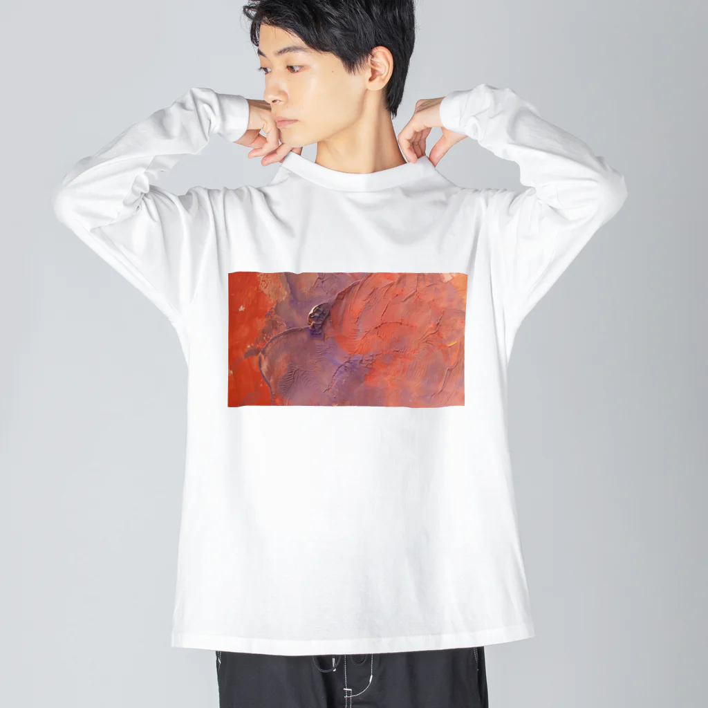 cardamom-coffeeの春色絵の具シリーズ1 Big Long Sleeve T-Shirt