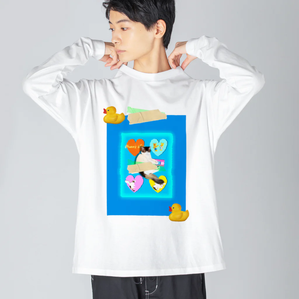 𝙈𝙊𝙈𝙊'𝙨 𝙎𝙝𝙤𝙥のHeart company💖-02 ビッグシルエットロングスリーブTシャツ