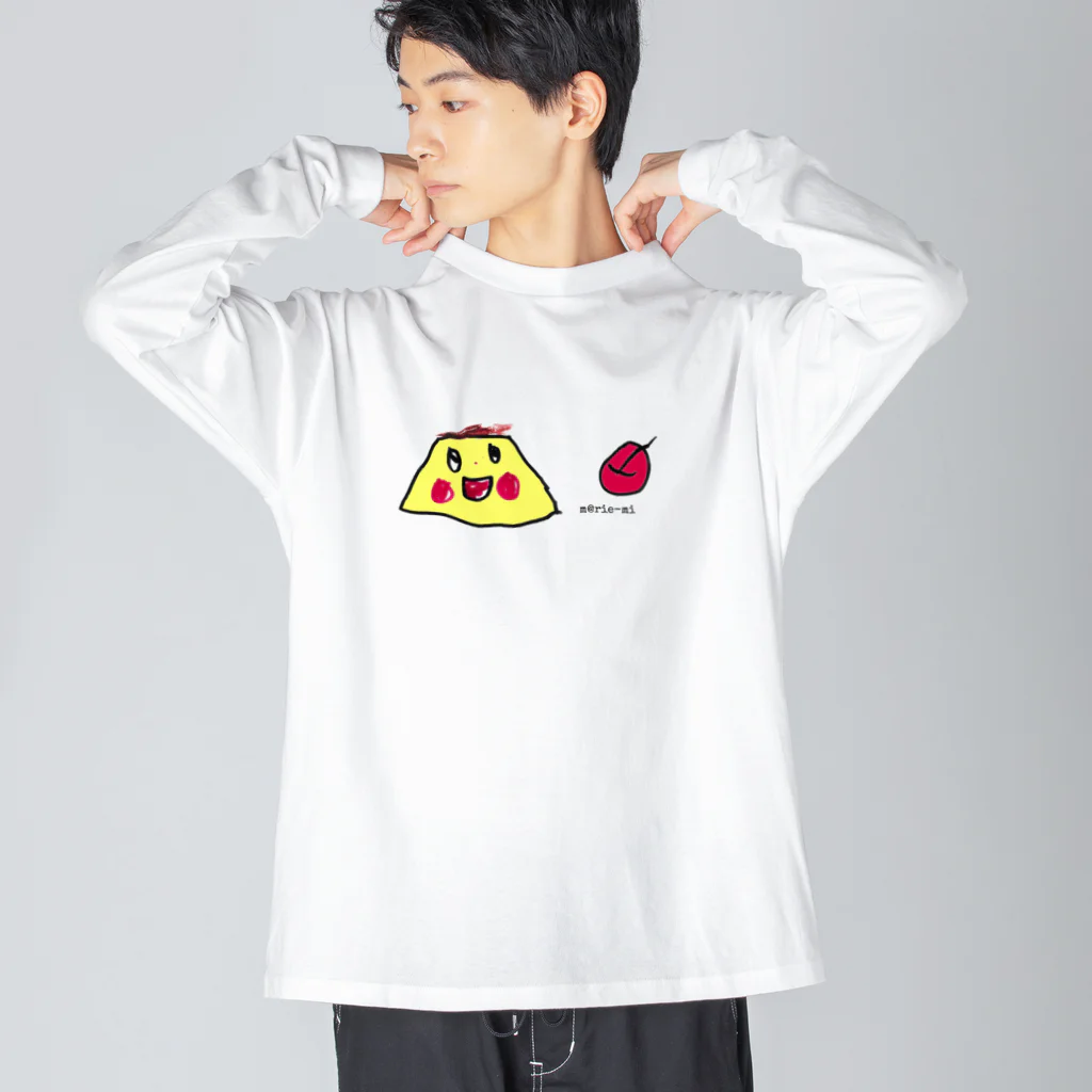 marie-miのぷりんちゃん Big Long Sleeve T-Shirt