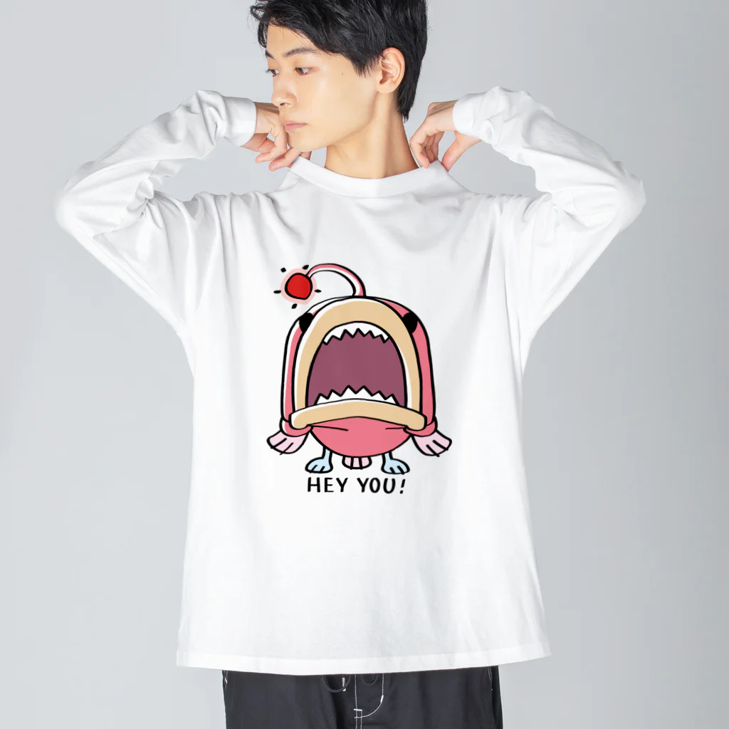 イラスト MONYAAT の海の底のあんこ姫*HEY YOU!*A Big Long Sleeve T-Shirt