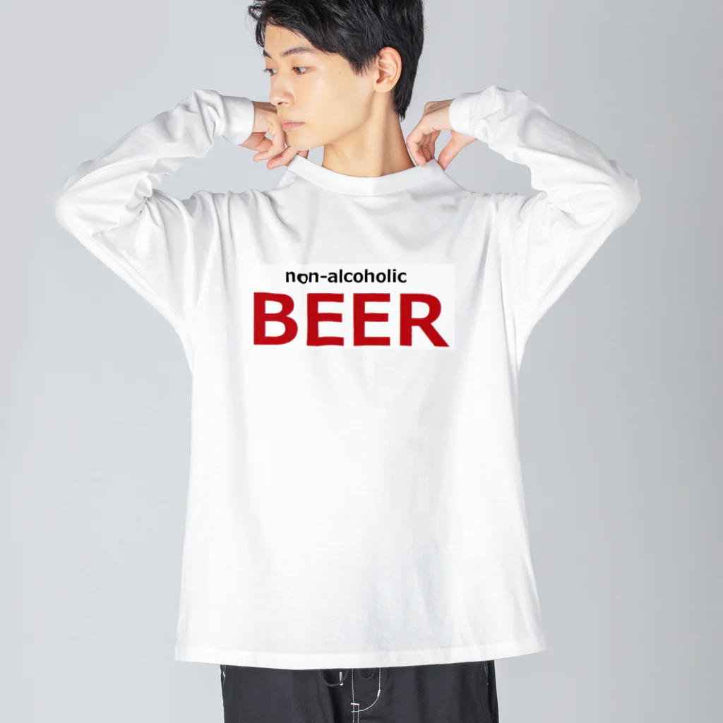 アメリカンベース のノンアルコールビール　ビール ビッグシルエットロングスリーブTシャツ