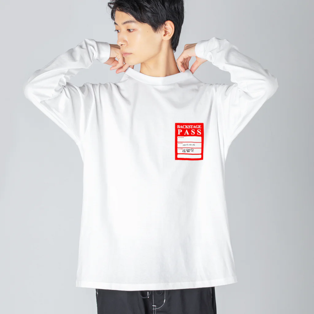 居留守のいるガール ビッグシルエットロングスリーブTシャツ