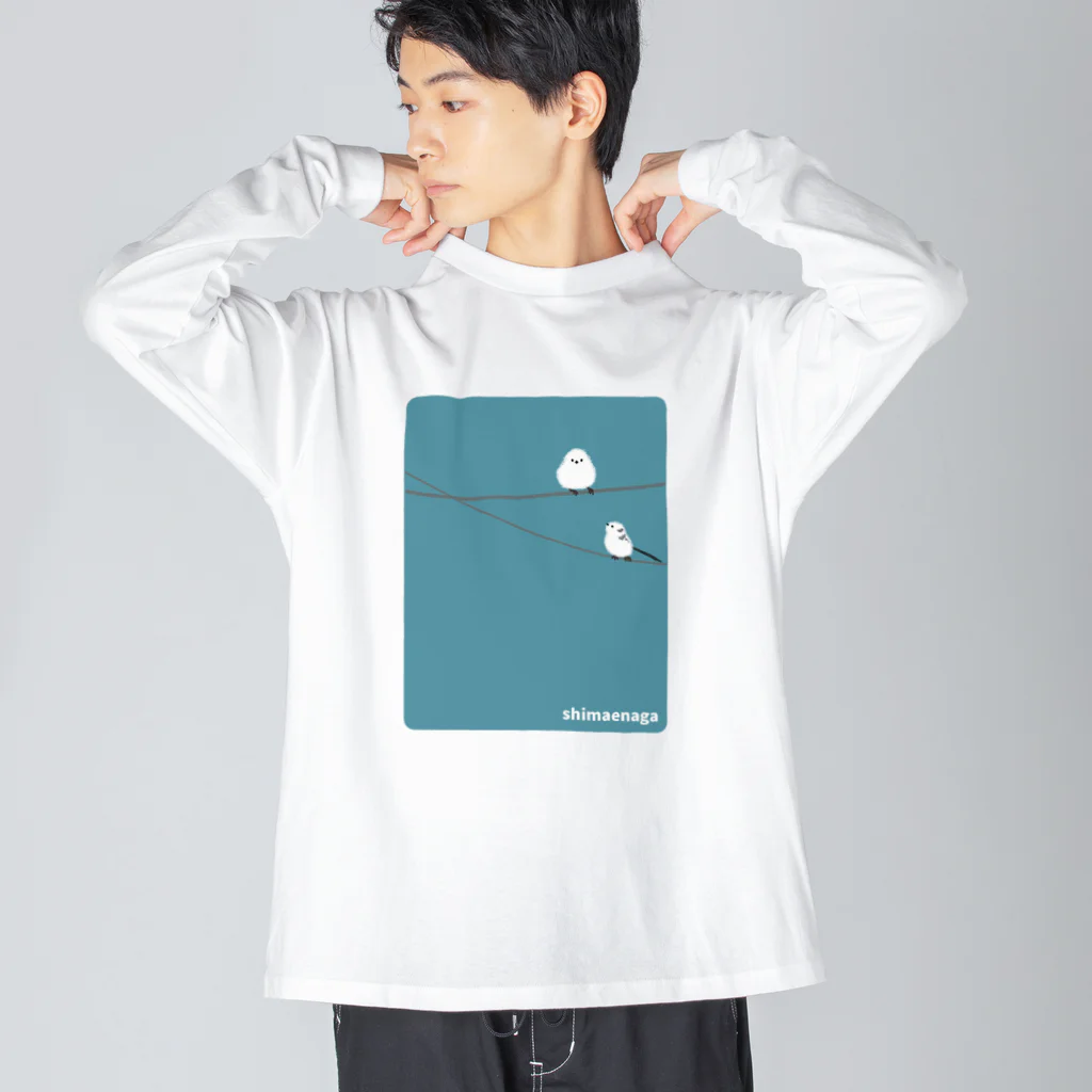 ハナのお店のシマエナガ Big Long Sleeve T-Shirt