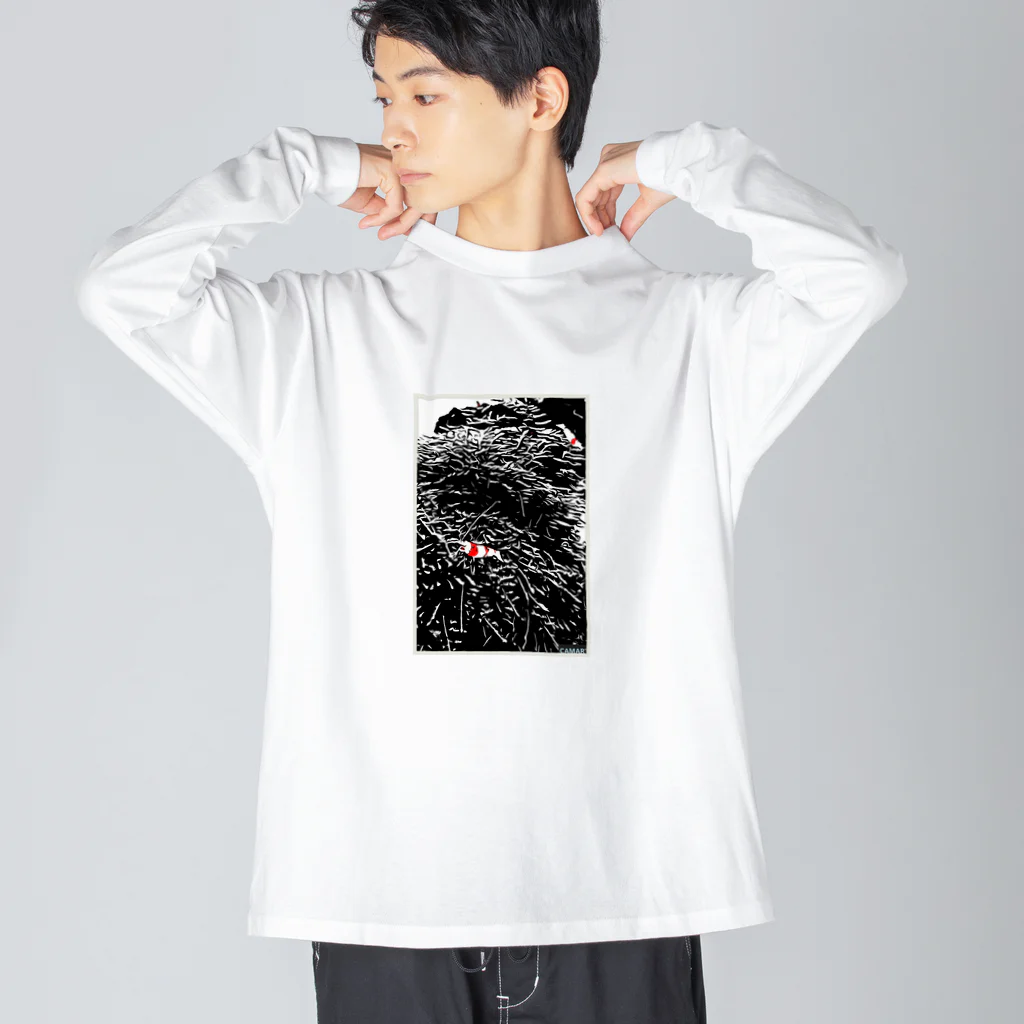 komashounのシックなビー ビッグシルエットロングスリーブTシャツ