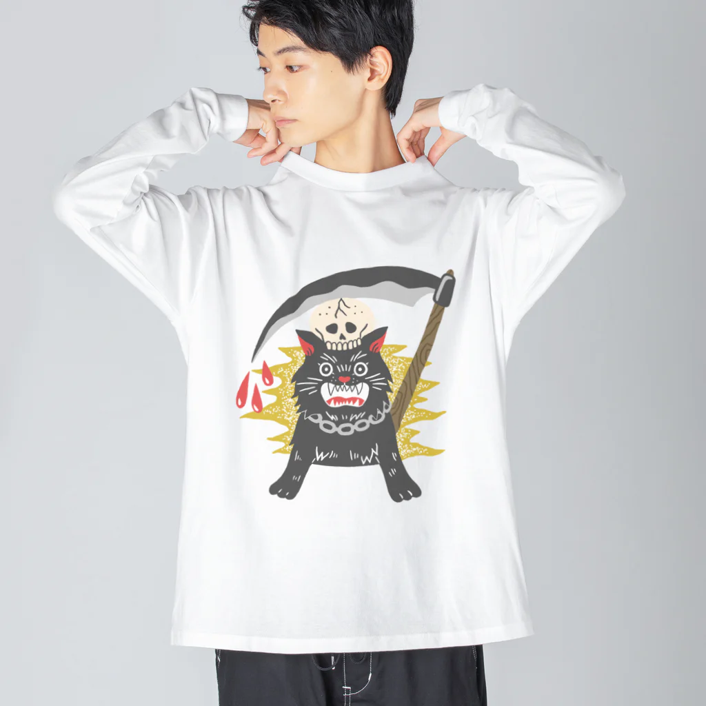 福屋のReaper cat Big Long Sleeve T-Shirt