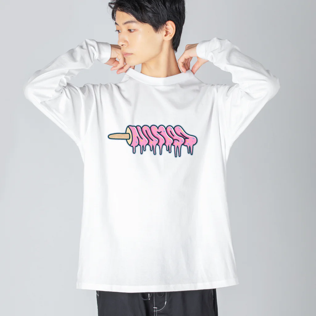 HYBS FOR MEの激甘アイス (ストロベリー) ビッグシルエットロングスリーブTシャツ