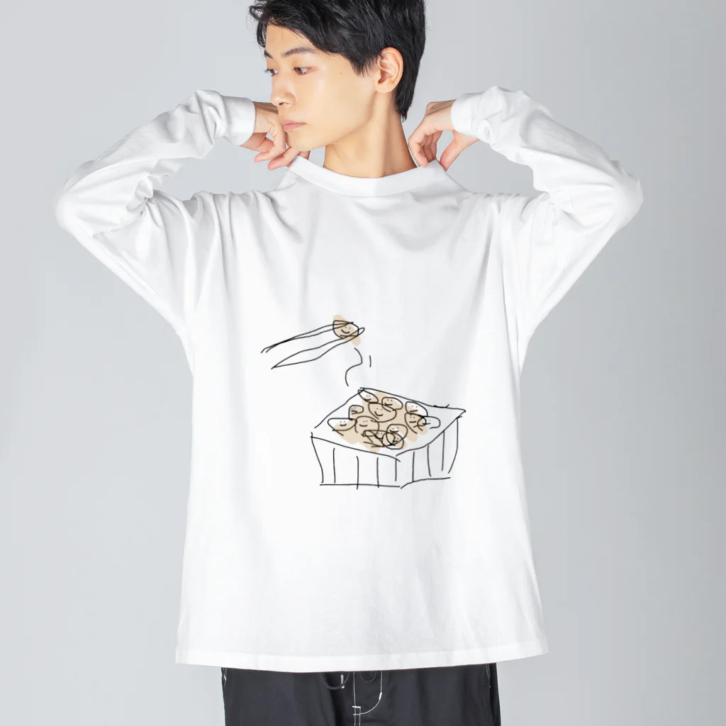 推し( ͡° ͜ʖ ͡°)の画力が可愛すぎるの㊤なっとう Big Long Sleeve T-Shirt