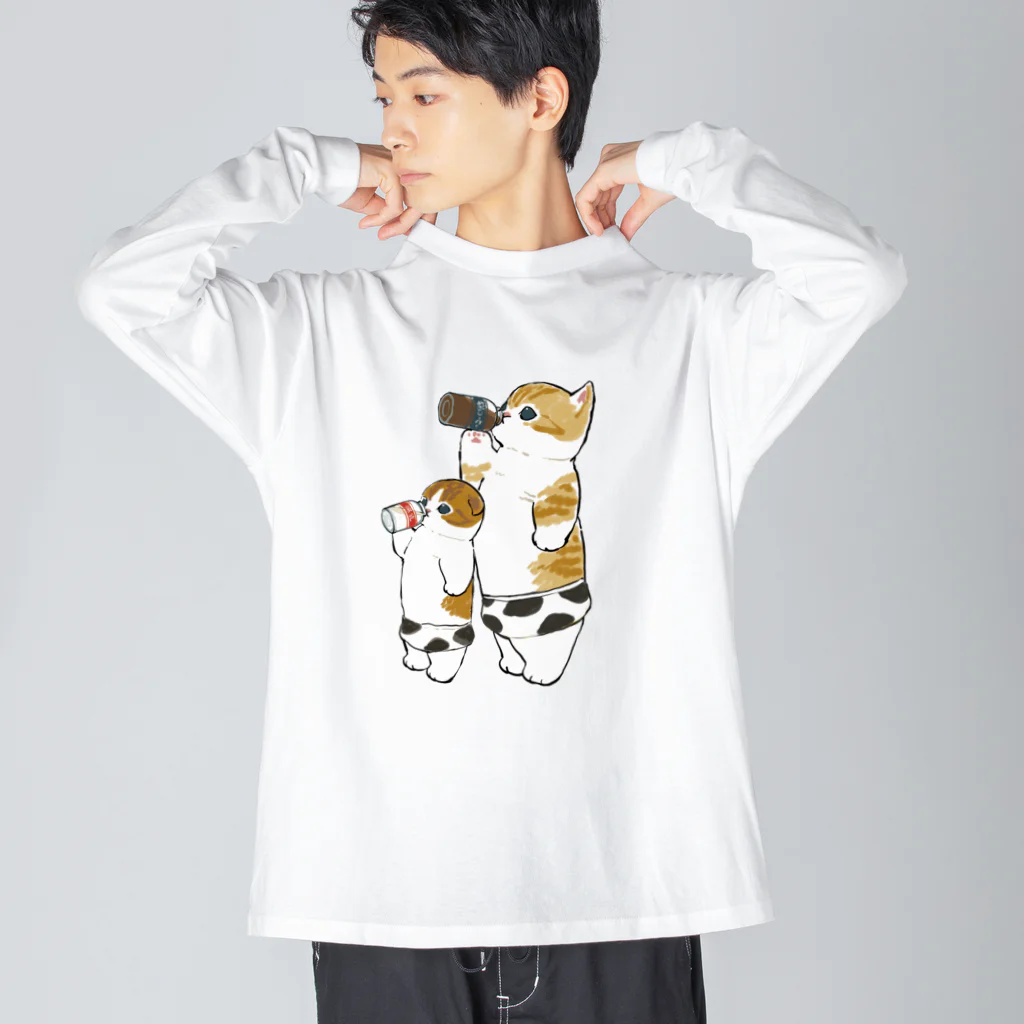 mofusandのMilkにゃん ビッグシルエットロングスリーブTシャツ