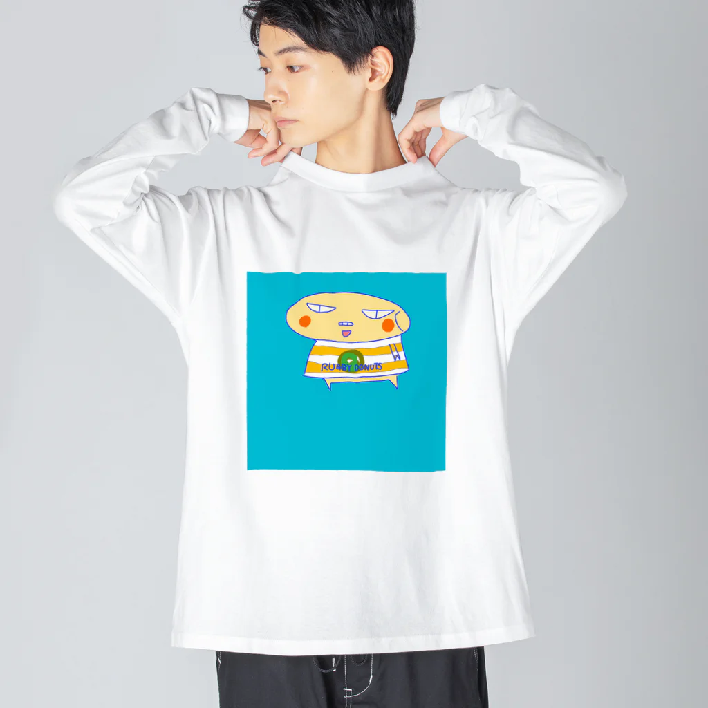 おじじなるらぶのラグビードーナツ🍩 ビッグシルエットロングスリーブTシャツ