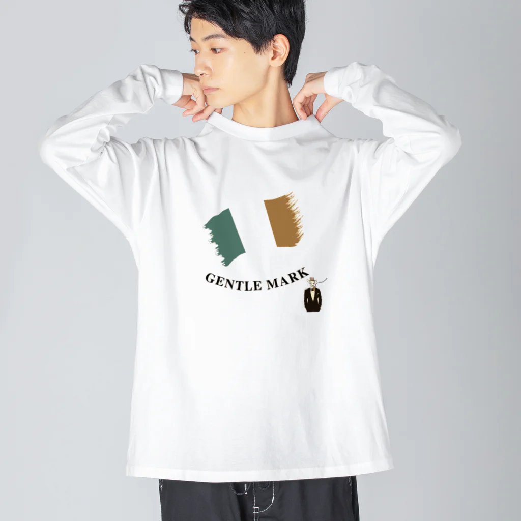 ORIGINALの𝐆𝐄𝐍𝐓𝐋𝐄 𝐌𝐀𝐑𝐊 Big Long Sleeve T-Shirt