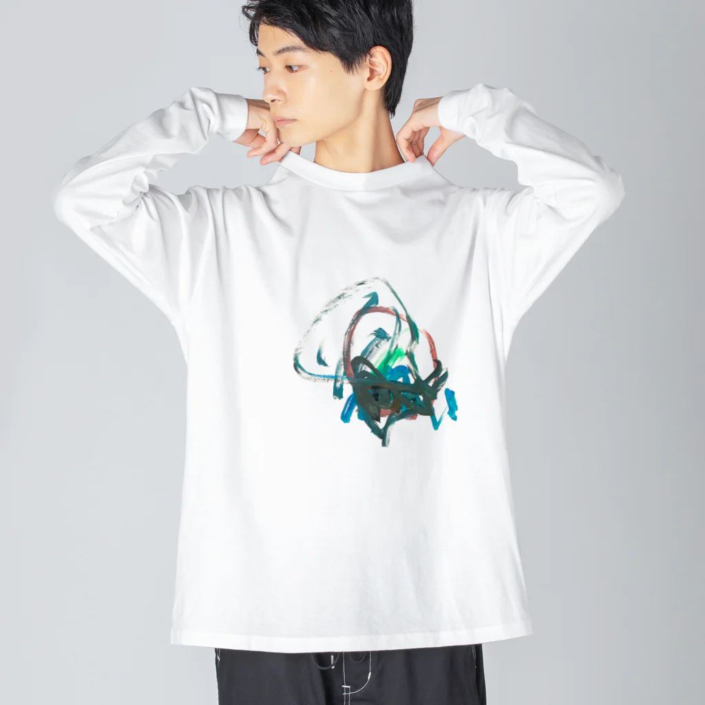 bochicoのdrawing BATTA Tee Big Long Sleeve T-Shirt