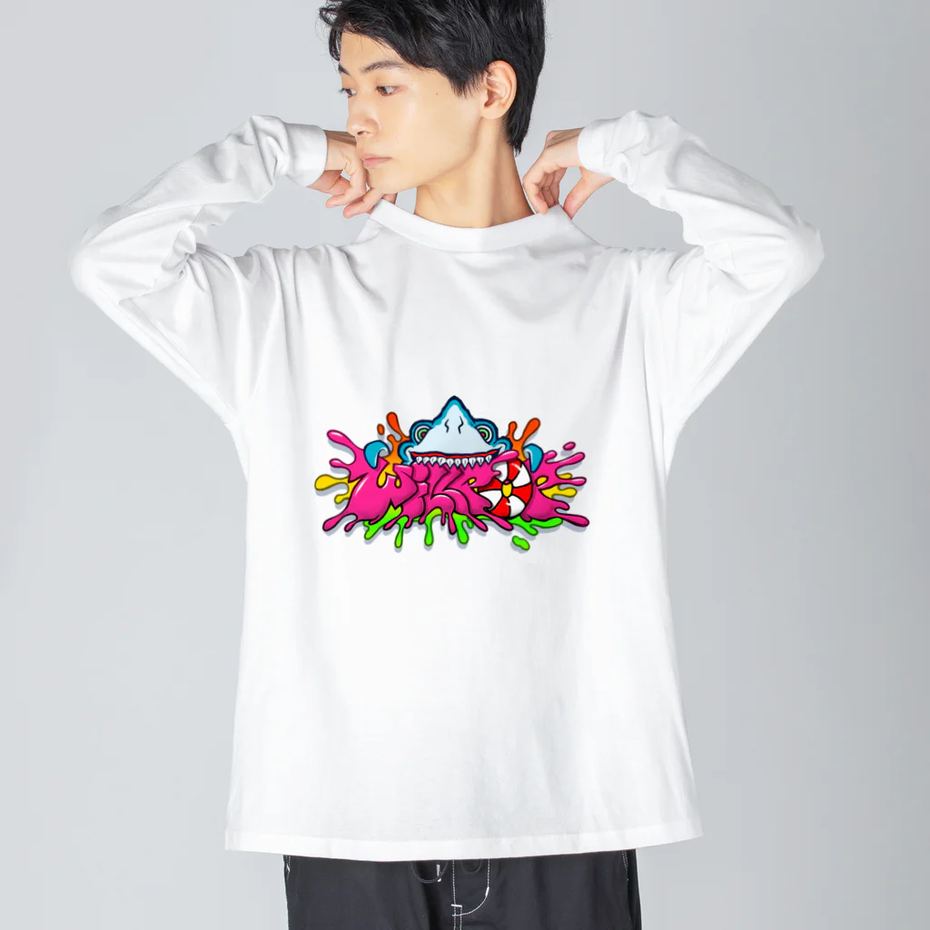 WILL POPのWILLPOPロゴ(サメ) ビッグシルエットロングスリーブTシャツ