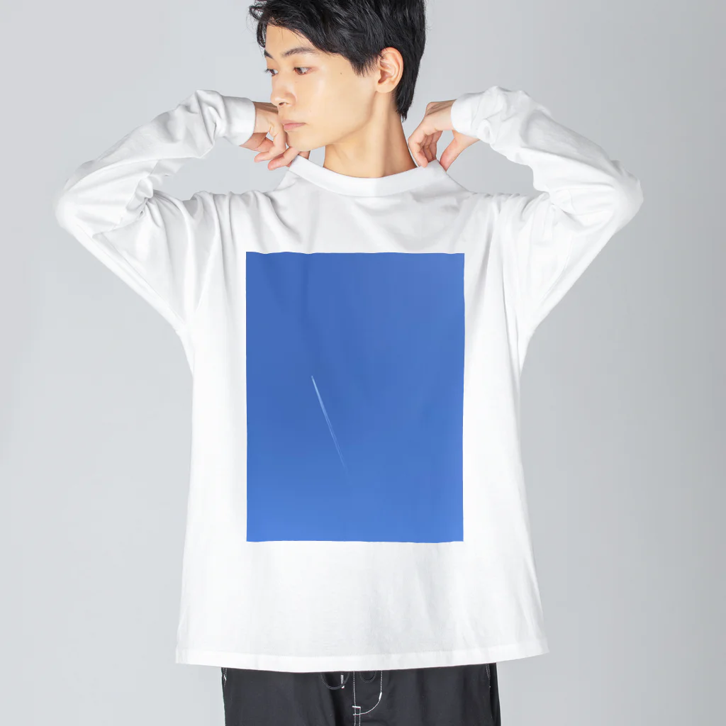 kakureonのフリー素材のような空 ビッグシルエットロングスリーブTシャツ