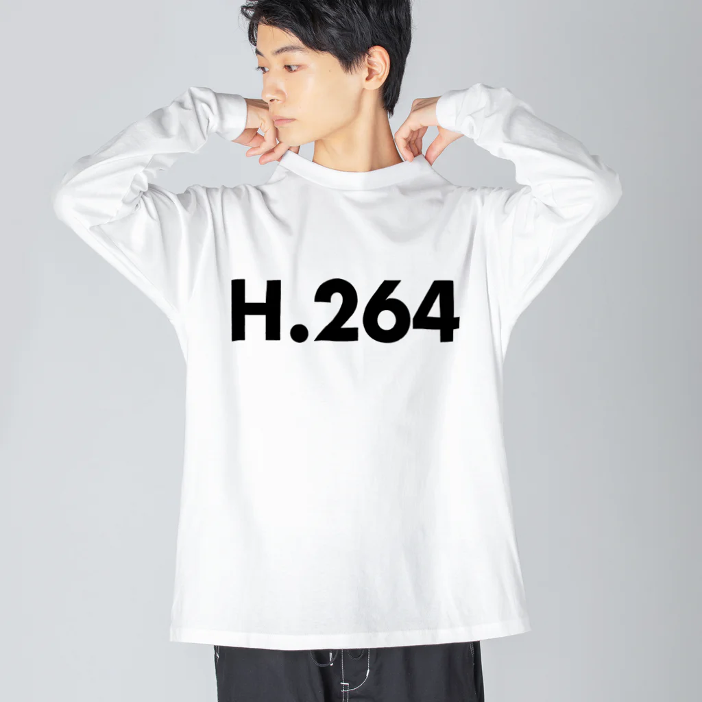 TVmanApparelのH.264-T ビッグシルエットロングスリーブTシャツ