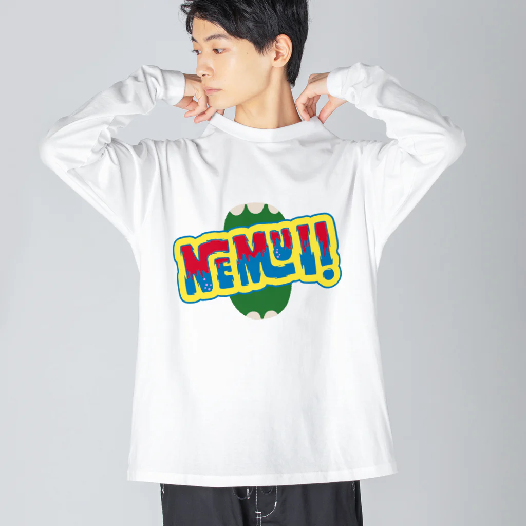 SANKAKU DESIGN STOREのモンスター級に眠い！ B Big Long Sleeve T-Shirt