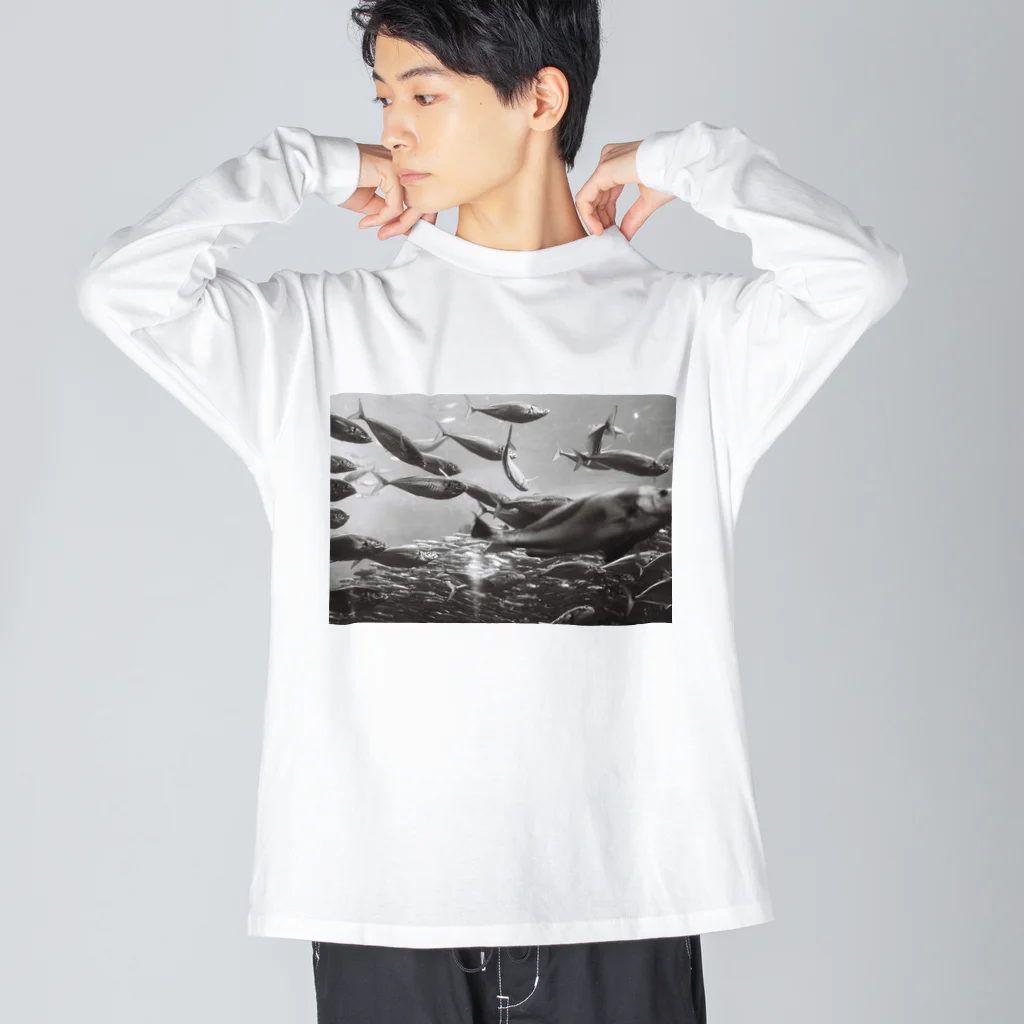 P stock の水族館の可愛いお魚 Big Long Sleeve T-Shirt