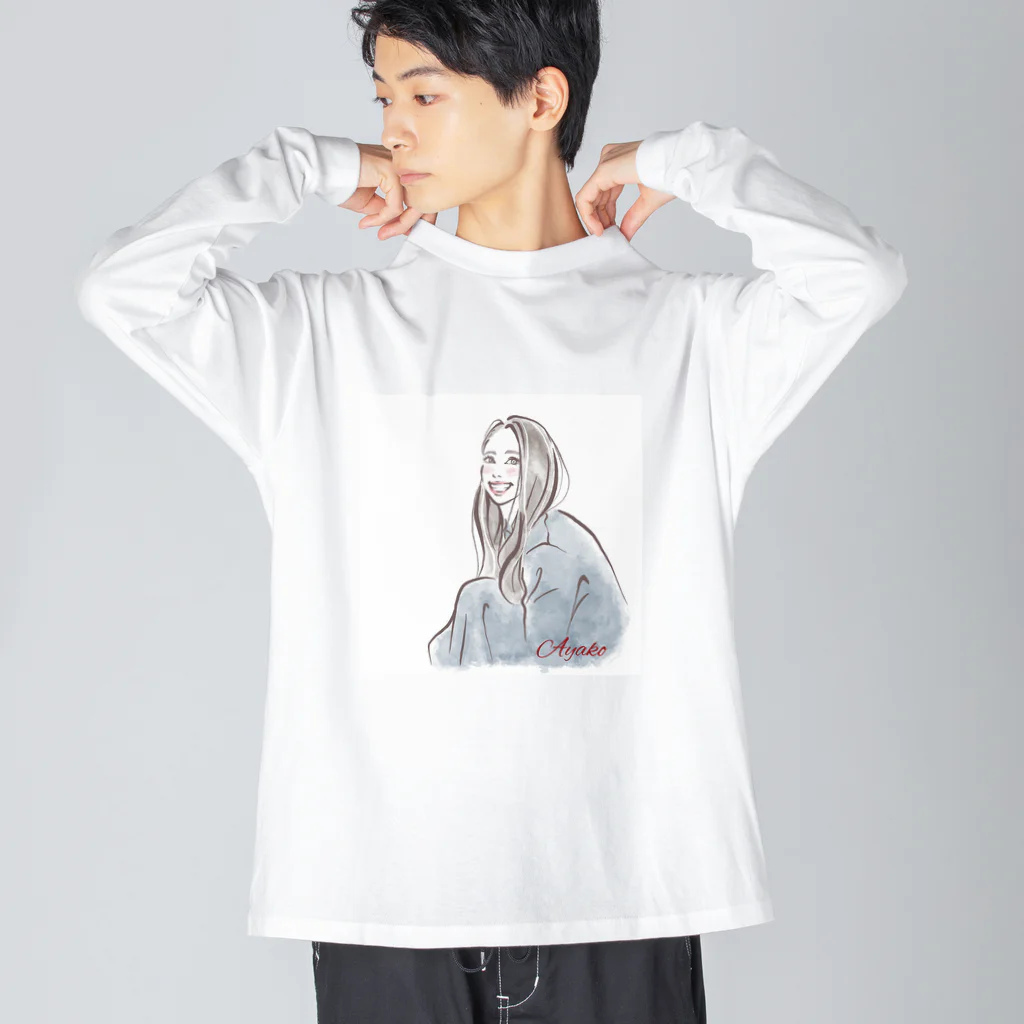 浜名綾子hamanaayakoの綾子 ビッグシルエットロングスリーブTシャツ