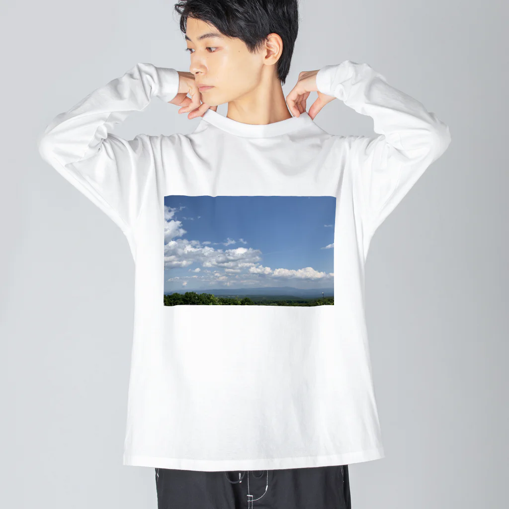 (U・∞・U)の高原の青空 Big Long Sleeve T-Shirt