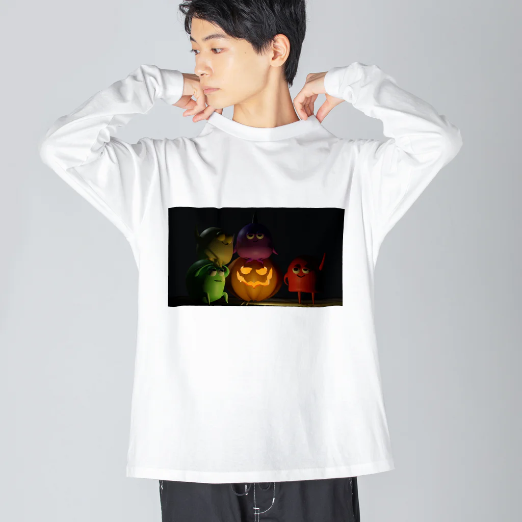 おもちのみぎあしぱんぷきん Big Long Sleeve T-Shirt