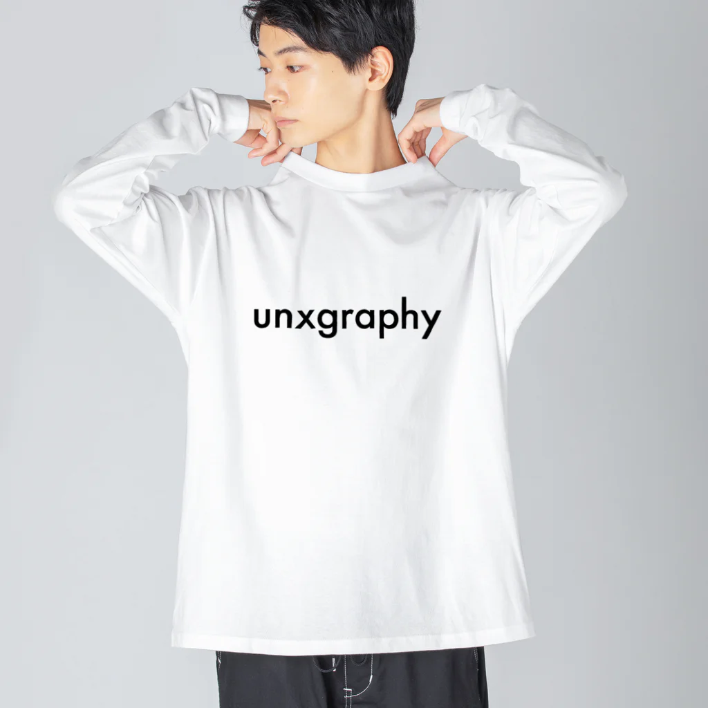 unxgraphyのLogo -Black- ビッグシルエットロングスリーブTシャツ