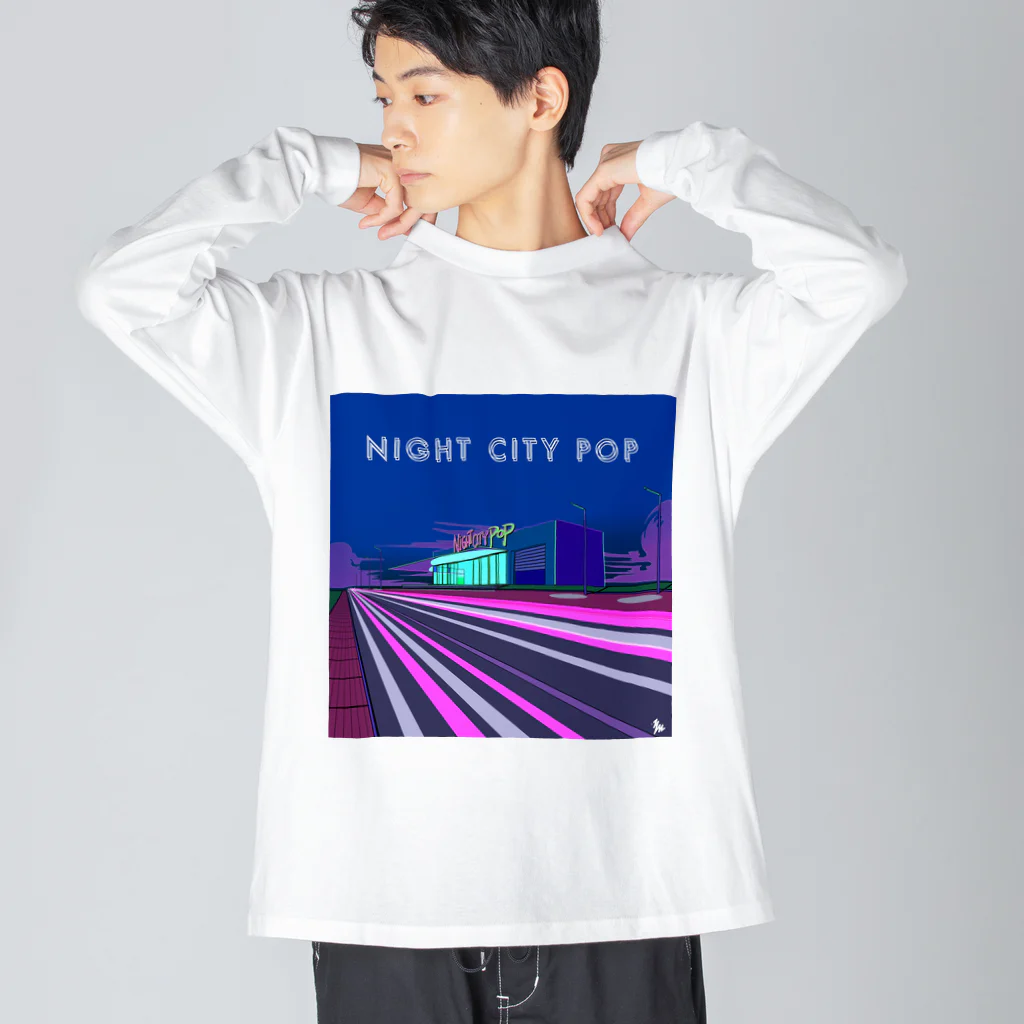 YASUHIRO DESIGNのNIGHT CITY POP Big Long Sleeve T-Shirt