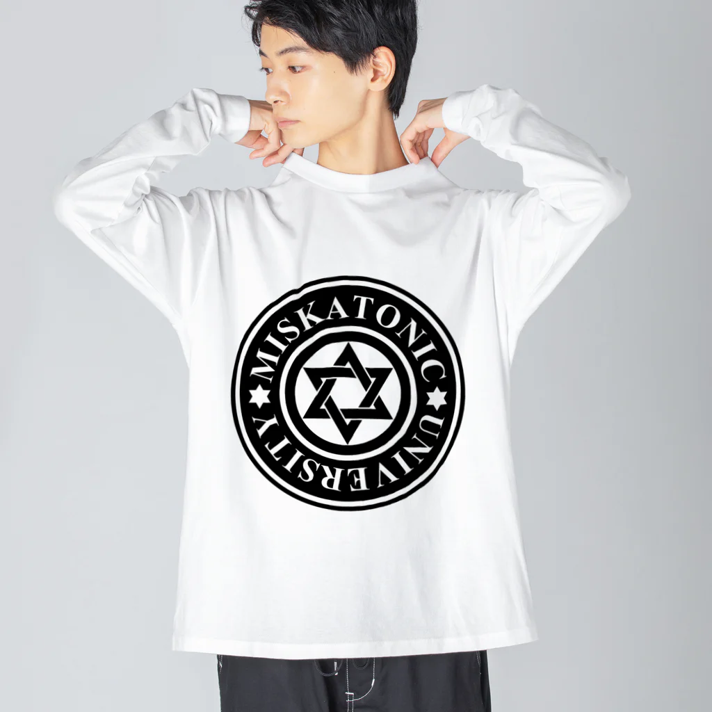 AURA_HYSTERICAのMISKATONIC UNIVERSITY Big Long Sleeve T-Shirt