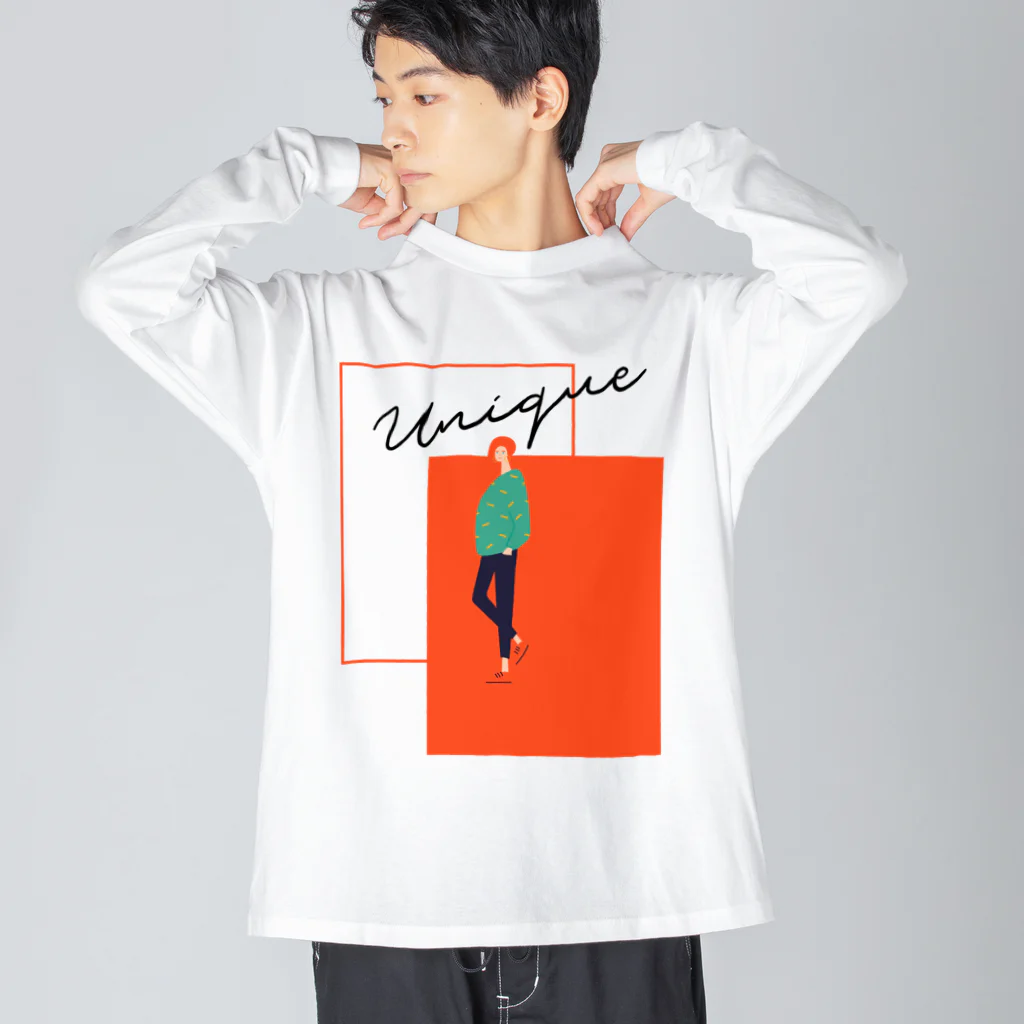 SANKAKU DESIGN STOREの最先端を突っ走るモダニズム。 C Big Long Sleeve T-Shirt