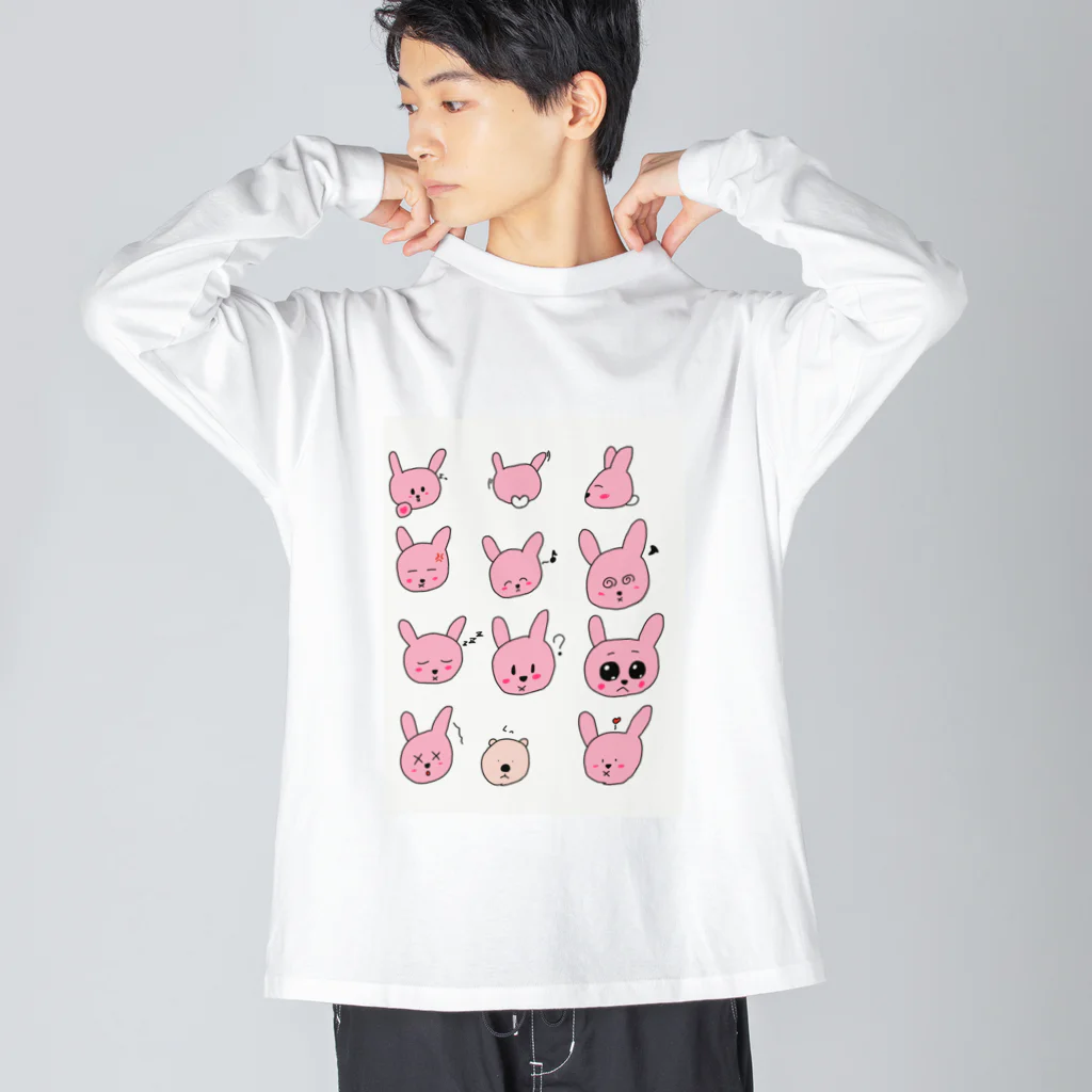 K O K O Aのうさぎ時々クマ Big Long Sleeve T-Shirt