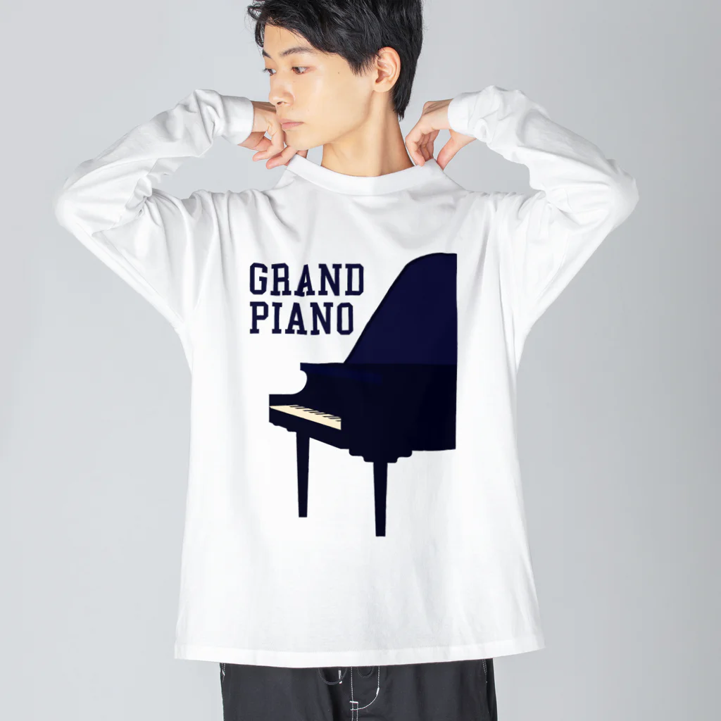 DRIPPEDのGRAND PIANO-グランドピアノ- ビッグシルエットロングスリーブTシャツ