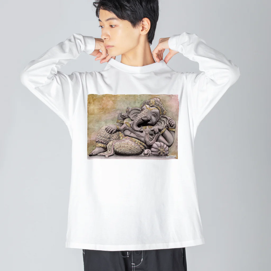 寺腰ウェブアクトのガネーシャ09 Big Long Sleeve T-Shirt