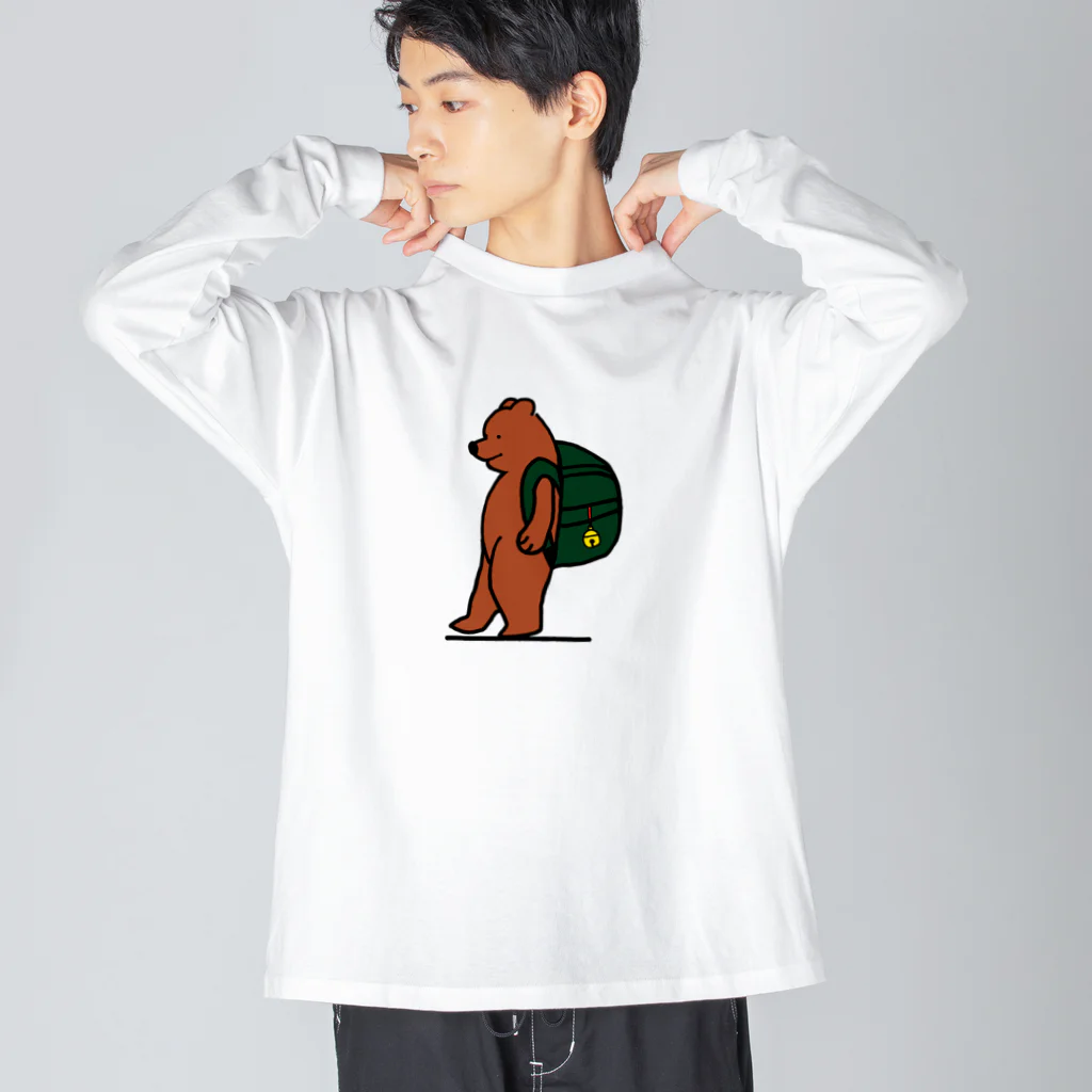 ＋Whimsyのcamp bear ビッグシルエットロングスリーブTシャツ