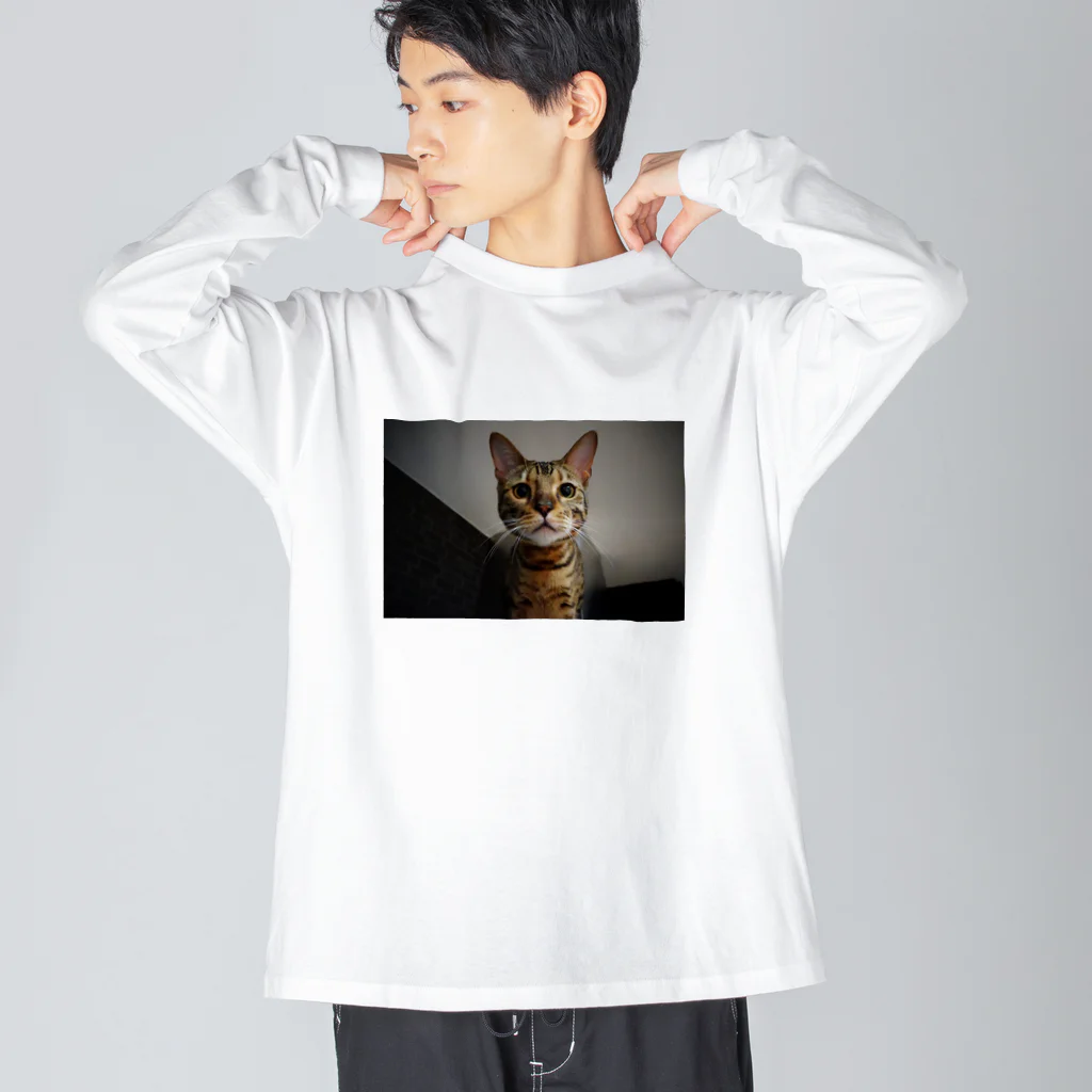 catとdogのBengal猫7 ビッグシルエットロングスリーブTシャツ