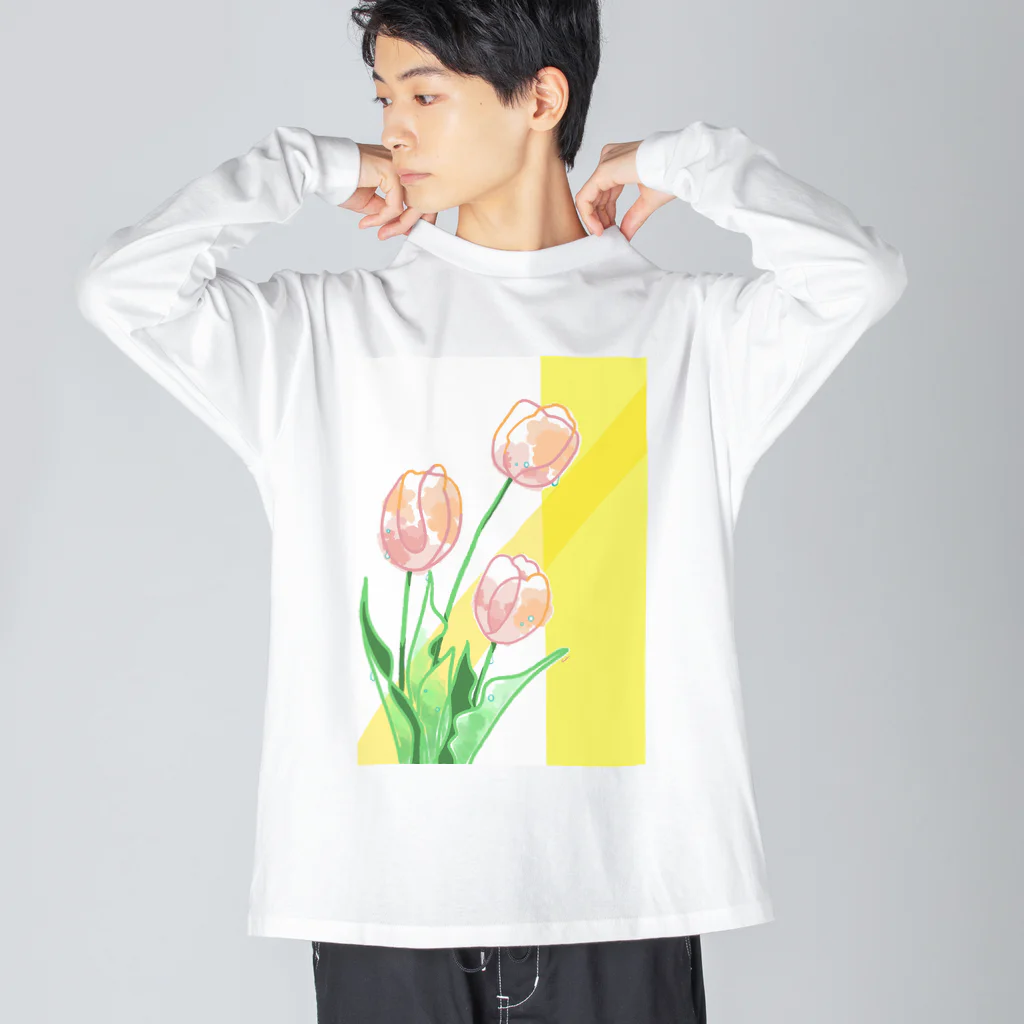 otofuke_madokaのやさしいチューリップ Big Long Sleeve T-Shirt