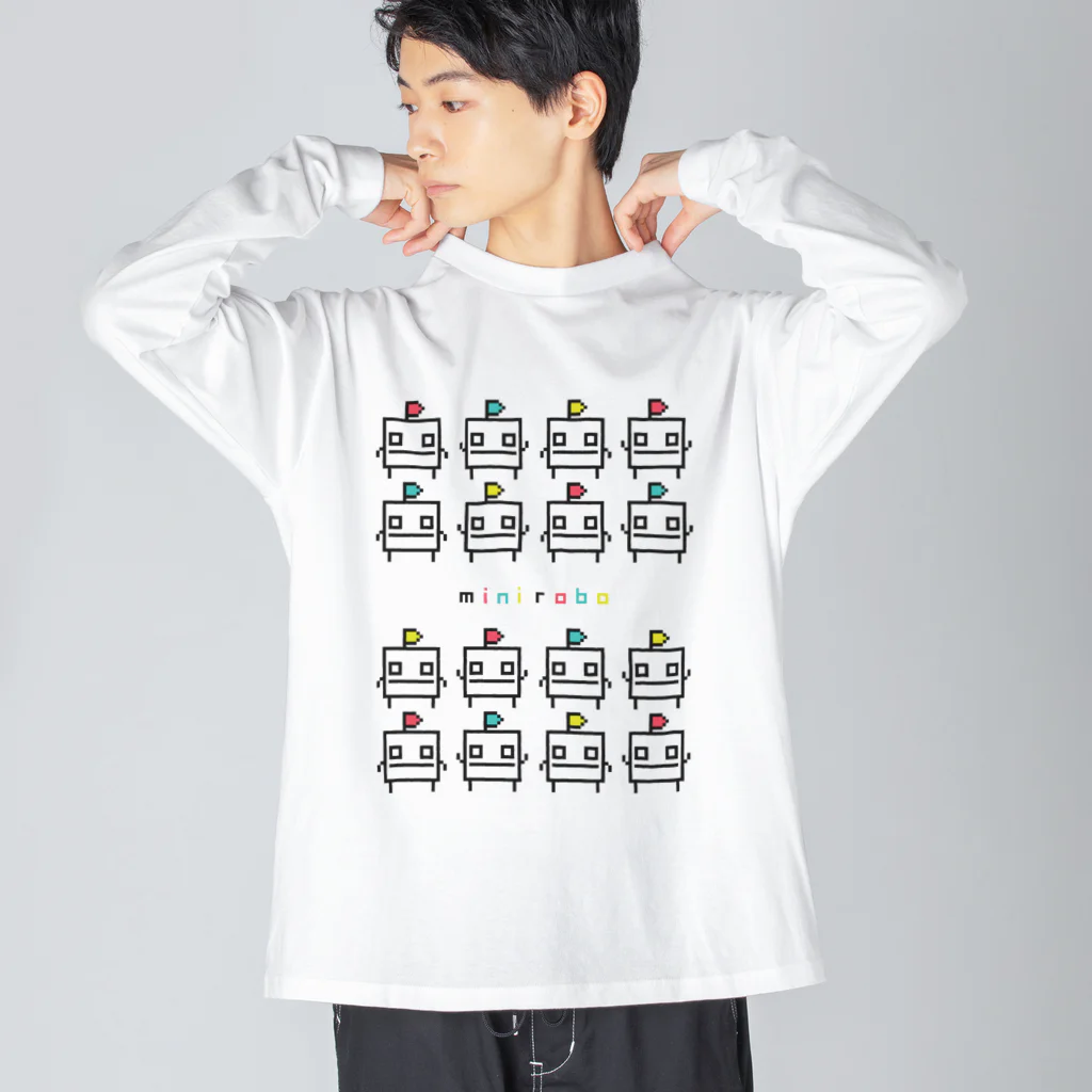 Reiのmini-robo line up ver.2  ビッグシルエットロングスリーブTシャツ