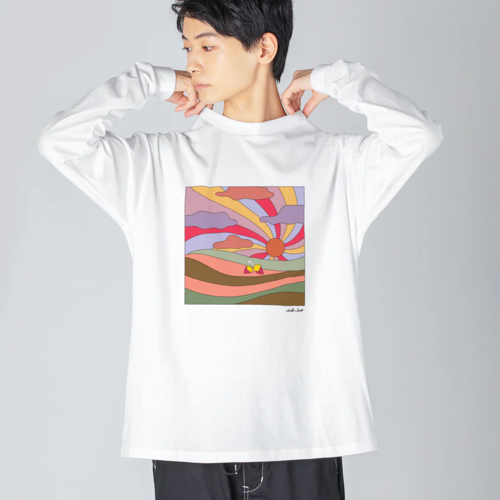 Beagle & Bearのbaked sweet potatoes day Big Long Sleeve T-Shirt