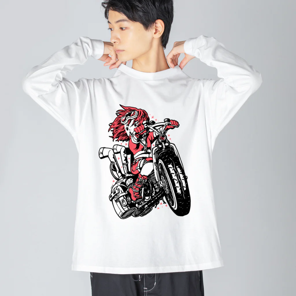 NFSN66 の飛行自転車 ビッグシルエットロングスリーブTシャツ