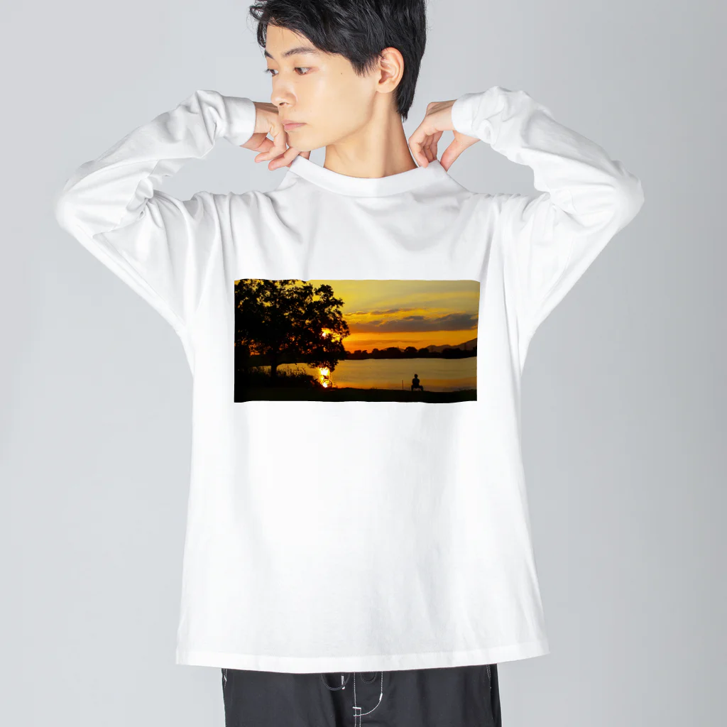 ぽの3年前の夕焼け Big Long Sleeve T-Shirt