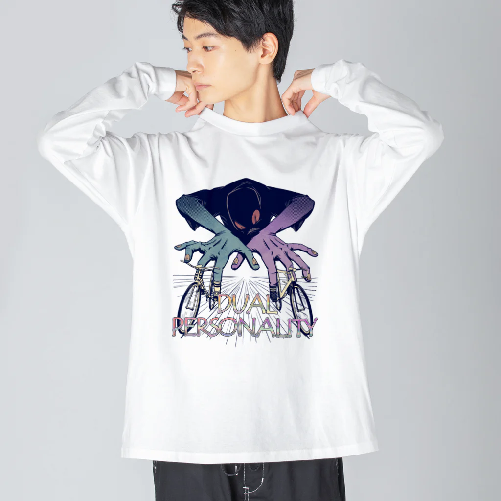 nidan-illustrationの"DUAL PERSONALITY"(clr) #1 Big Long Sleeve T-Shirt