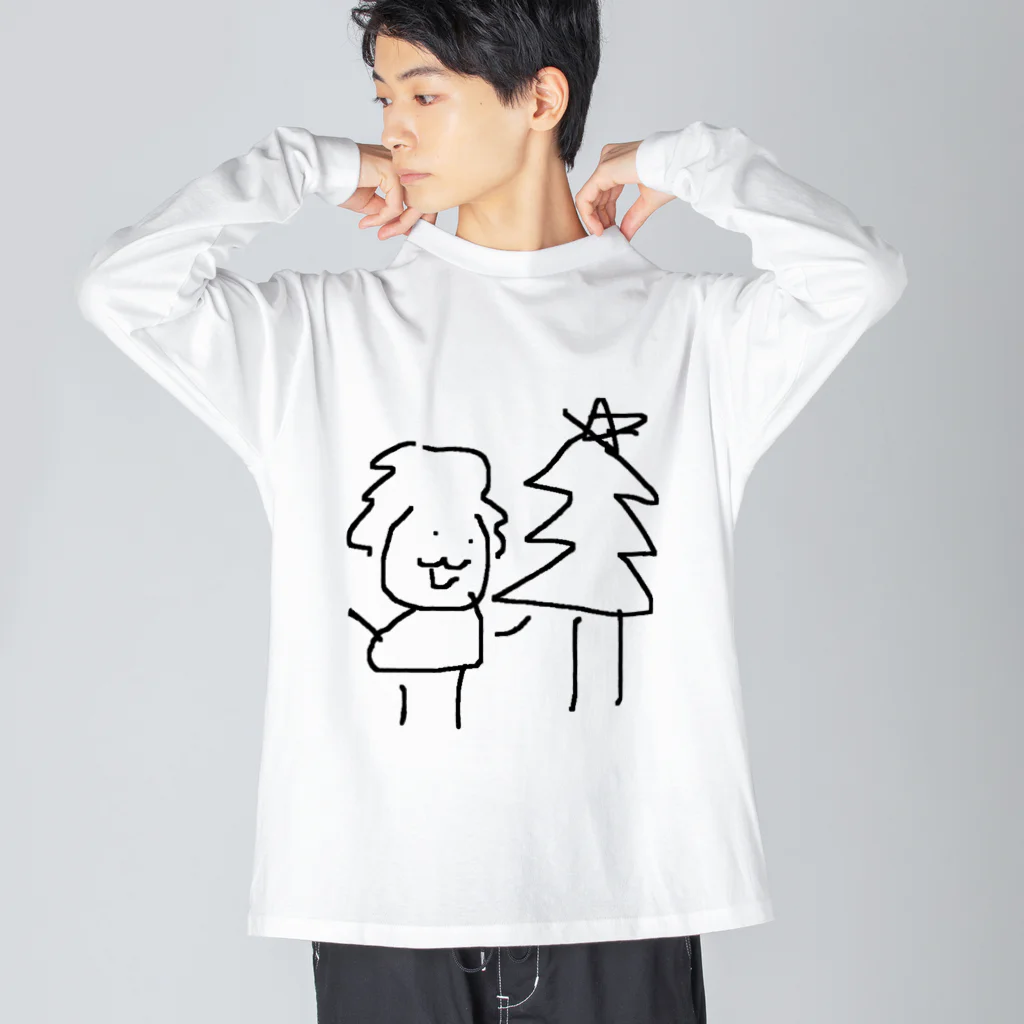 お昼寝後のアイス泥棒のくりすます Big Long Sleeve T-Shirt