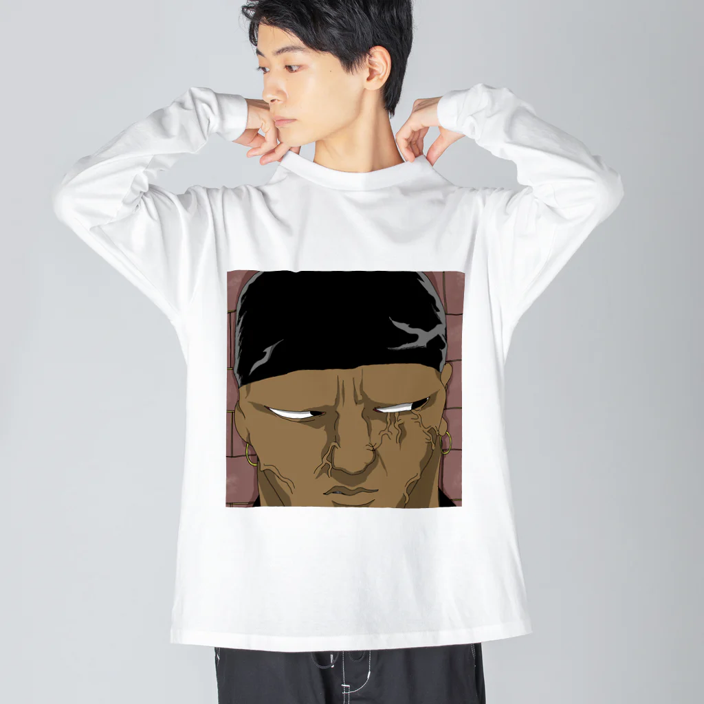 株式会社スガノワークスのBlack Man Big Long Sleeve T-Shirt