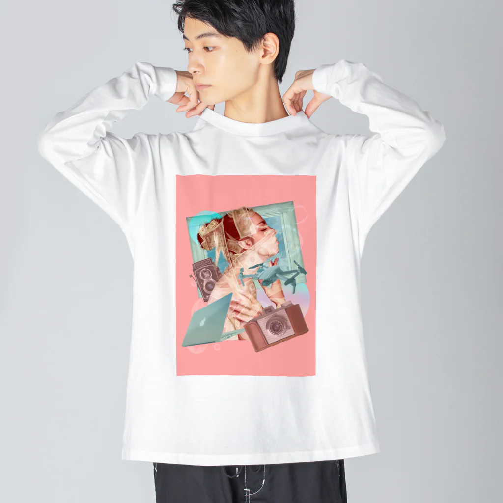 LOGOLOGのGirl & Money ビッグシルエットロングスリーブTシャツ