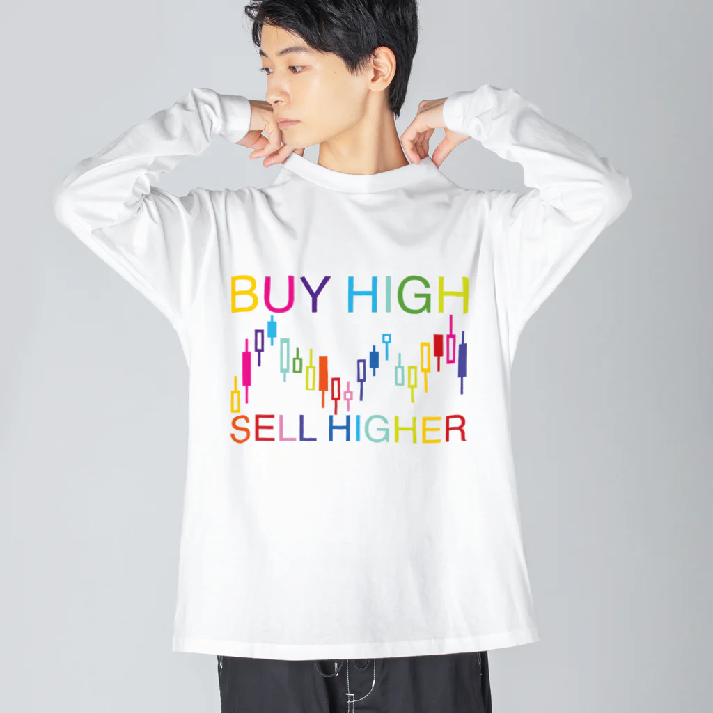 AURA_HYSTERICAのBuy high, sell higher ビッグシルエットロングスリーブTシャツ