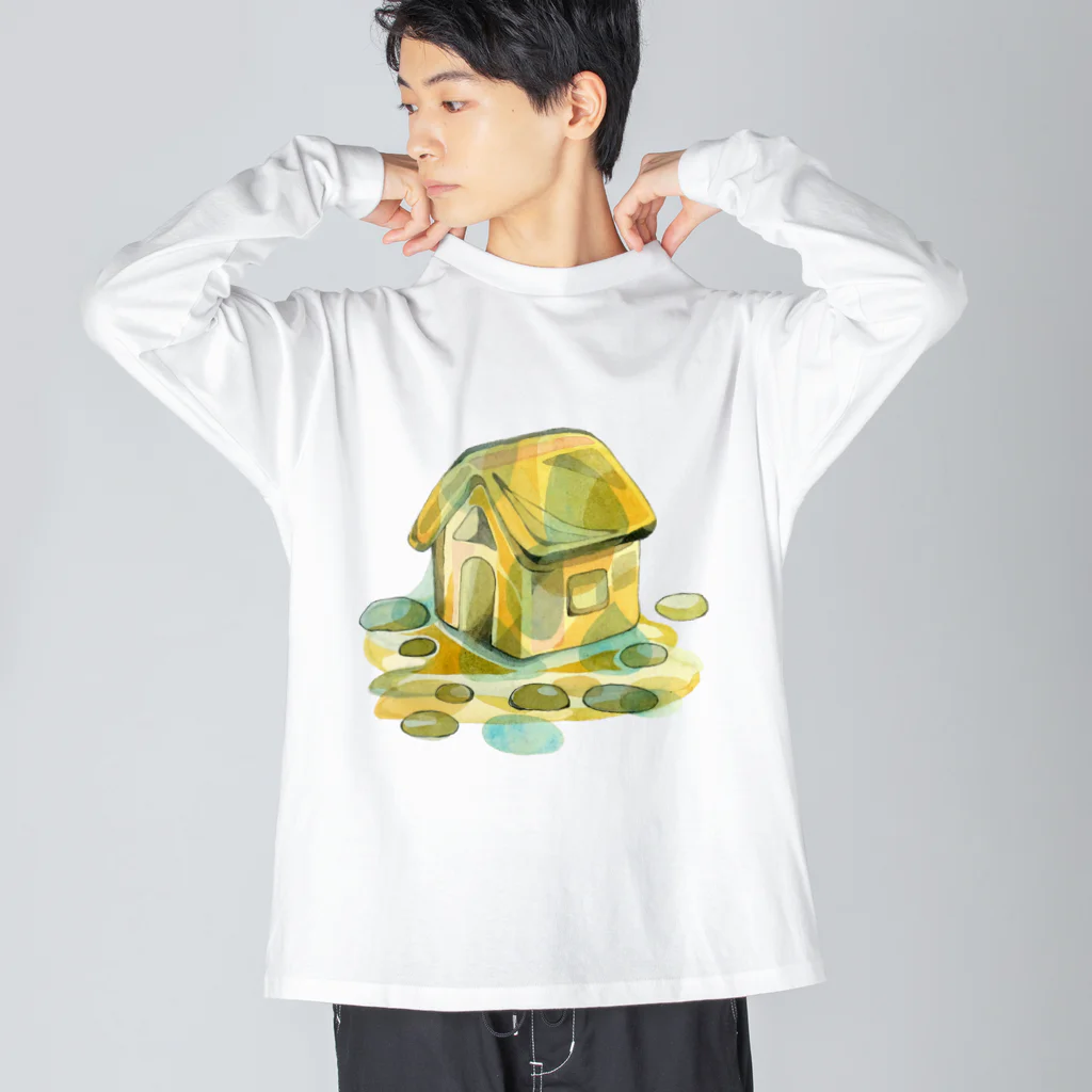 moeama suzuri storeのハウス Big Long Sleeve T-Shirt